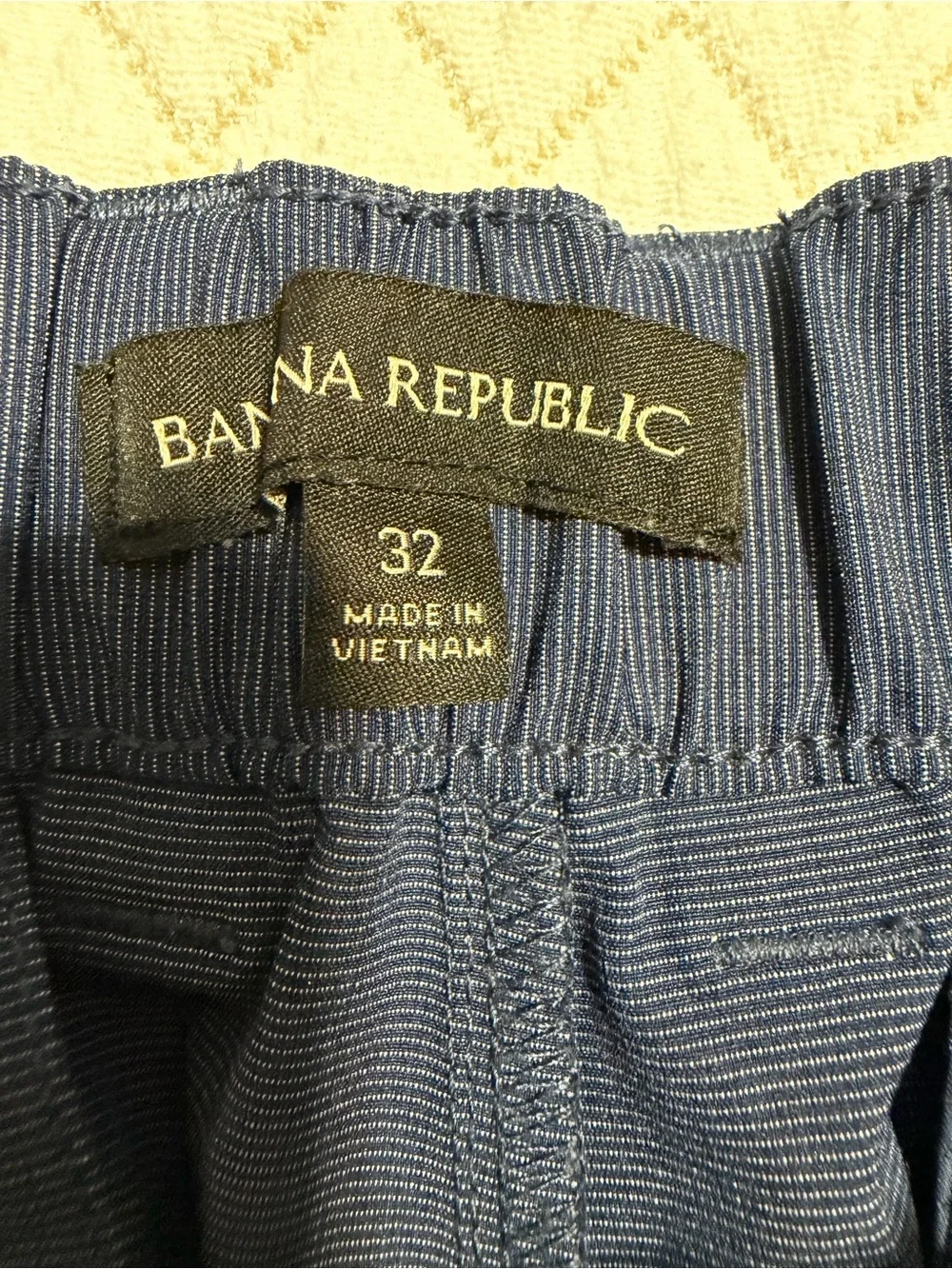 Banana Republic Men's Blue Hybrid Shorts Size 32 Elastic Waist